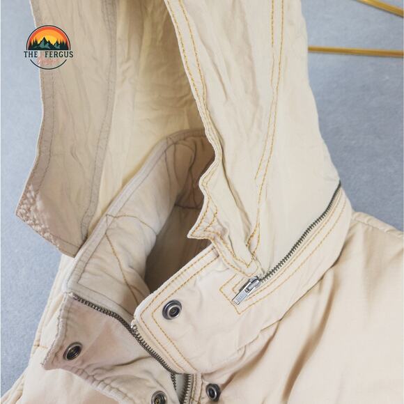 Ralph Lauren Polo White Puffer Vest Quilted Hideaway Hood Size M - Picture 9 of 11